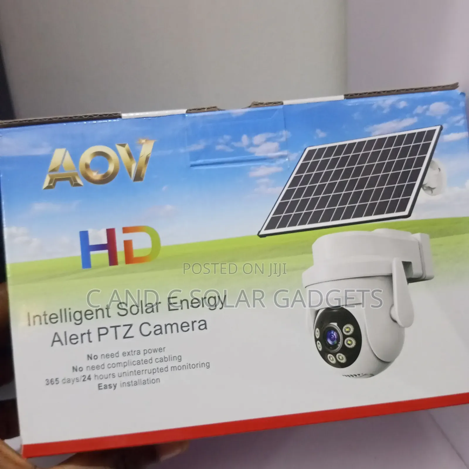 AOV Ai Solar PTZ Camera Single Lens