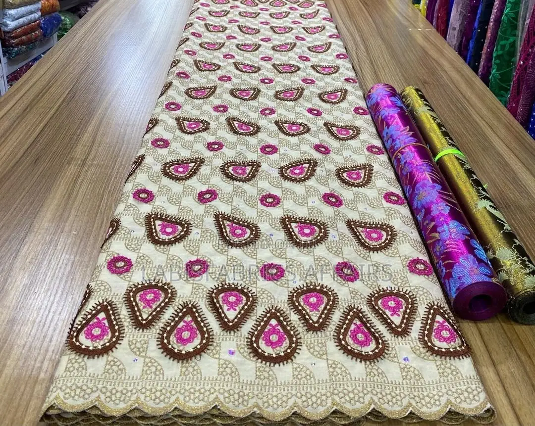 Beautiful Multi Color Voile Lace