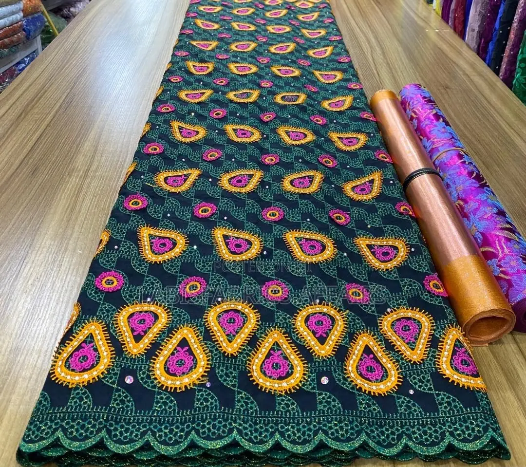 Beautiful Multi Color Voile Lace