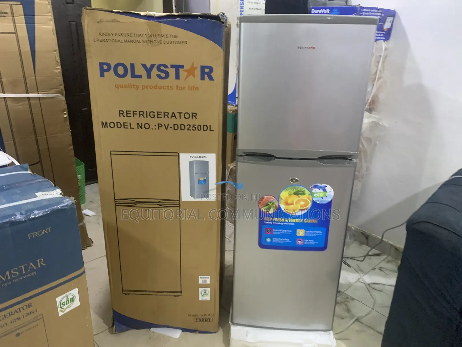 Polystar DD 250L Refrigerator – Spacious Storage and Efficient Cooling