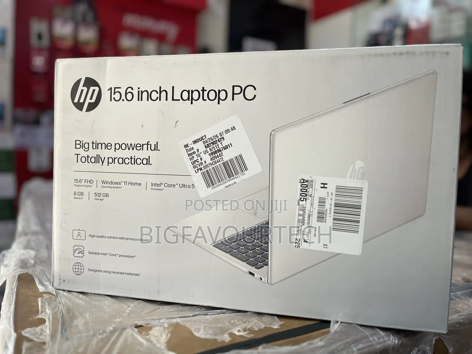 New Laptop HP 15-f272wm 8GB Intel Core Ultra 5 SSD 512GB