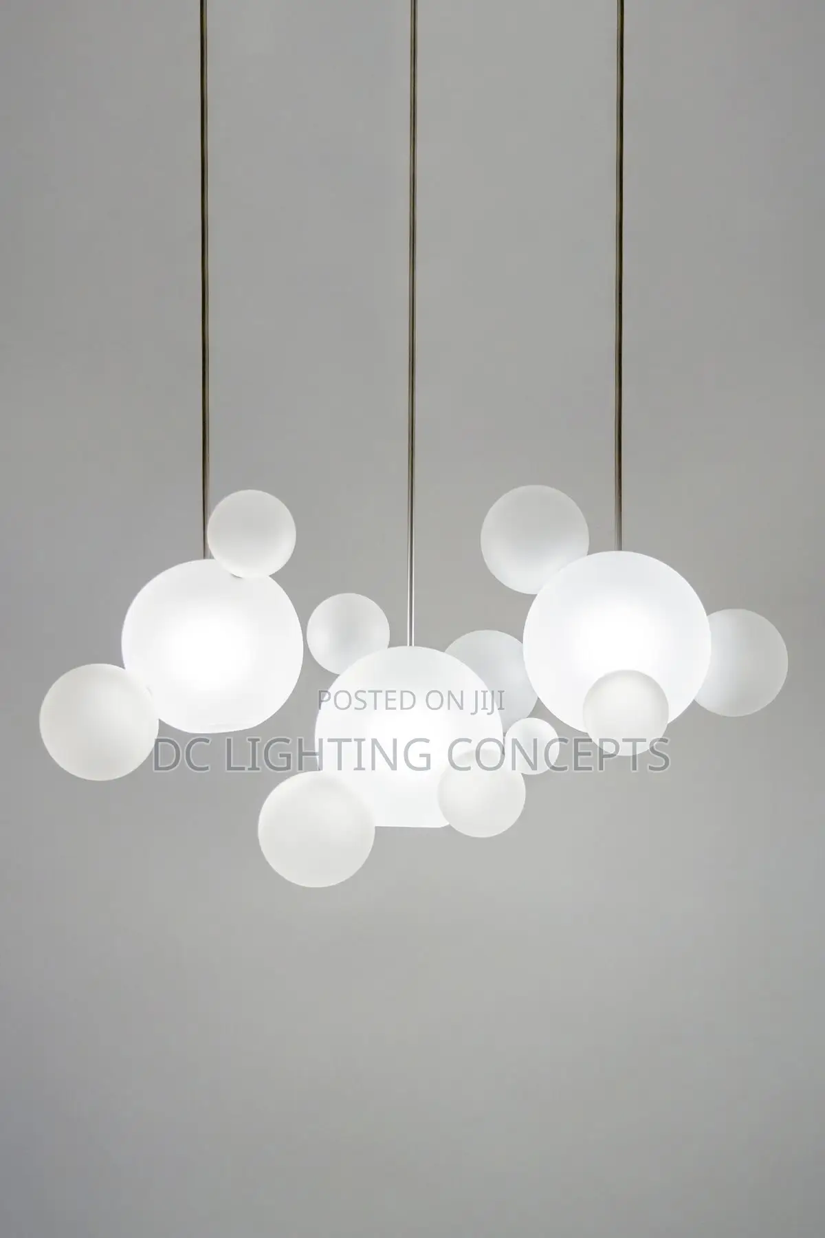 Modern Single Frosted Nordic Glass Pendant Light.