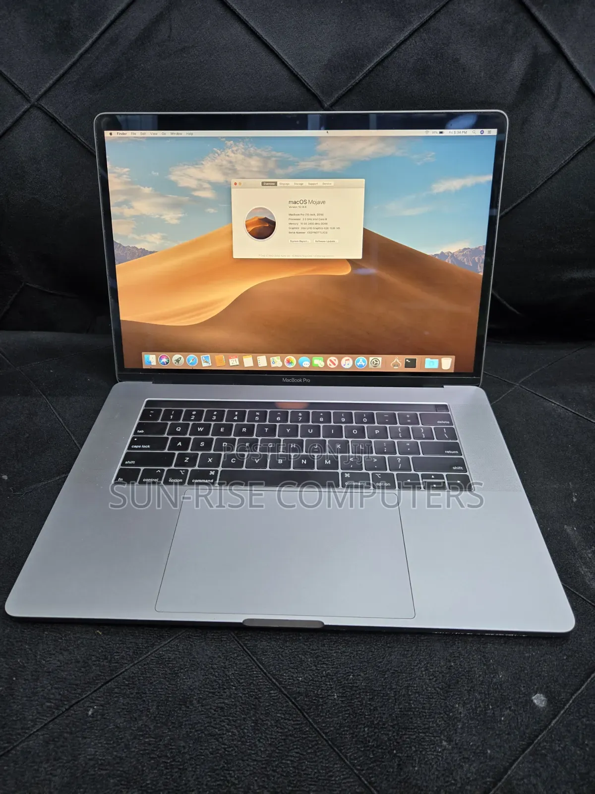 Laptop Apple MacBook Pro 2019 16GB Intel Core i9 SSD 512GB