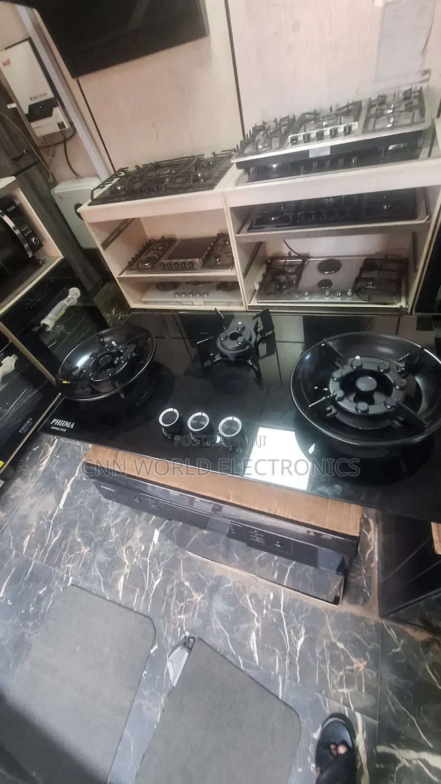 NEW Arrival Phima in-Built Cabinet Gas Cooker Folding 3Burners Oven