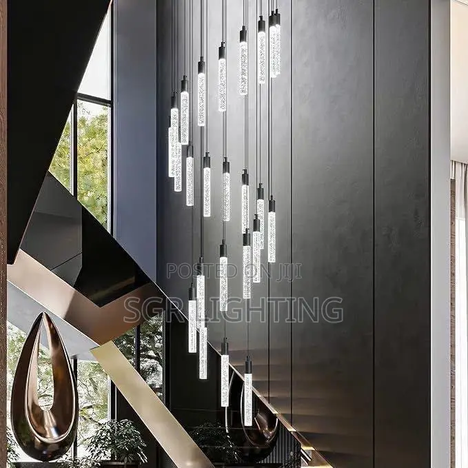 Modern LED Pendent Lamp Cylindrical Ceiling Lamp Simple Style