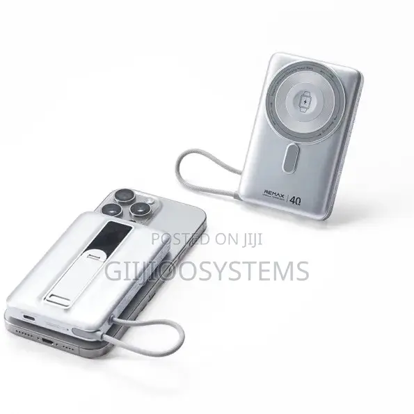 Remax 10000mah 40watts Magnetic Powerbank With Phone Stand