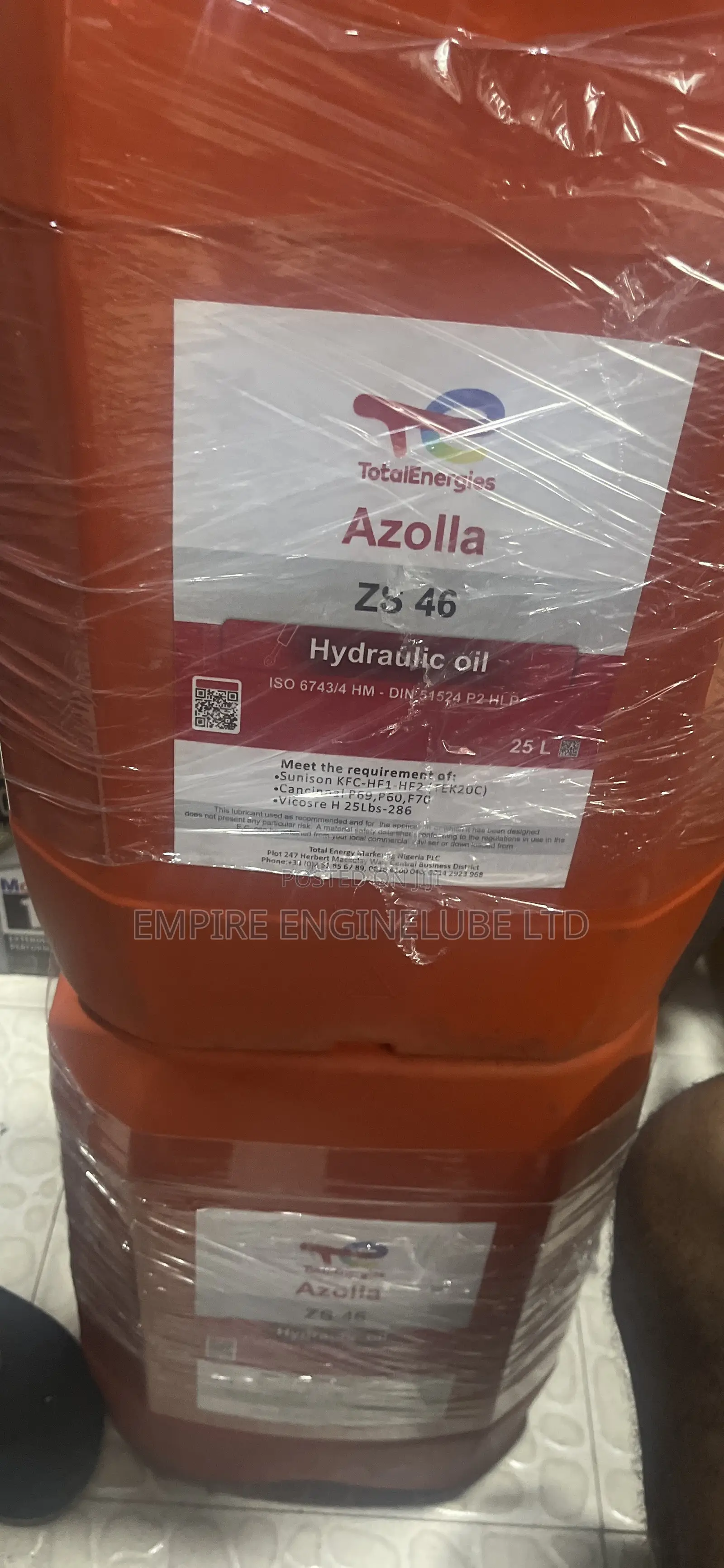 TotalEnergies ZS Azolla 46 (Hydraulic Oil)