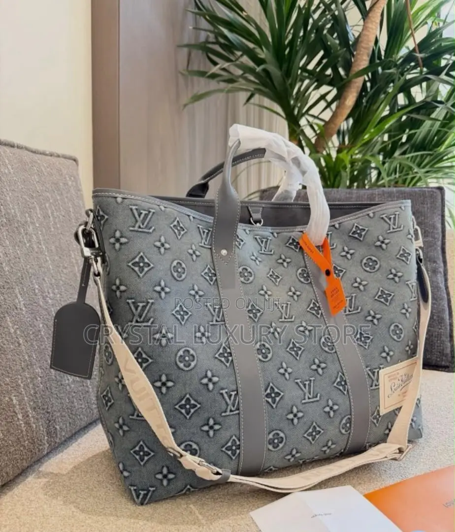 Louis Vuitton Quality Luxury Men Genuine Leather Duffle Bag