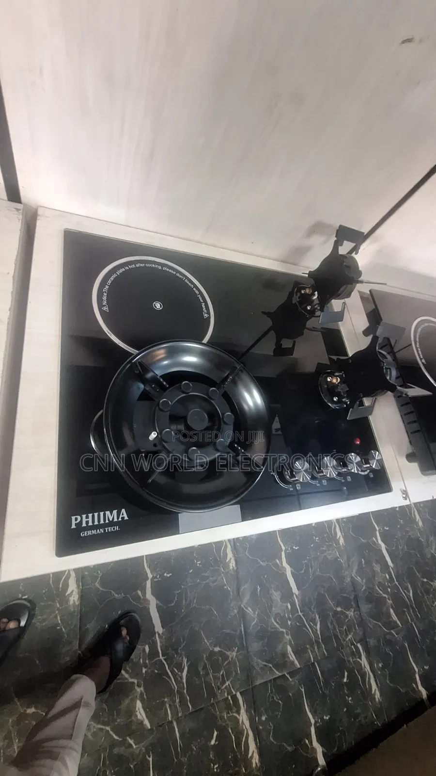 New Arrival Phima in-Built Cabinet Gas Folding Burners (3+1) Automatic