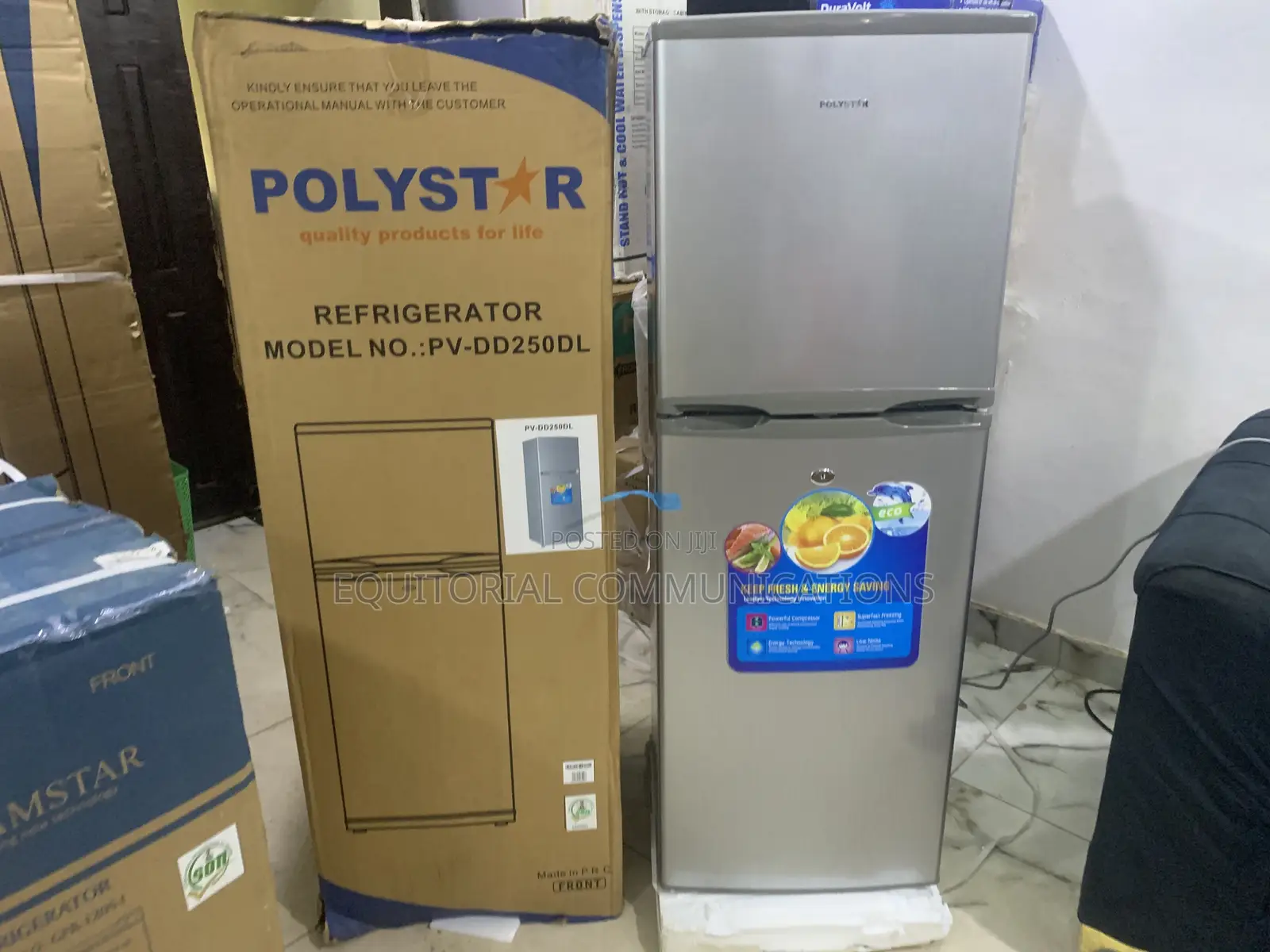 Polystar PV-DD250DL (250L) Refrigerator for Family Use