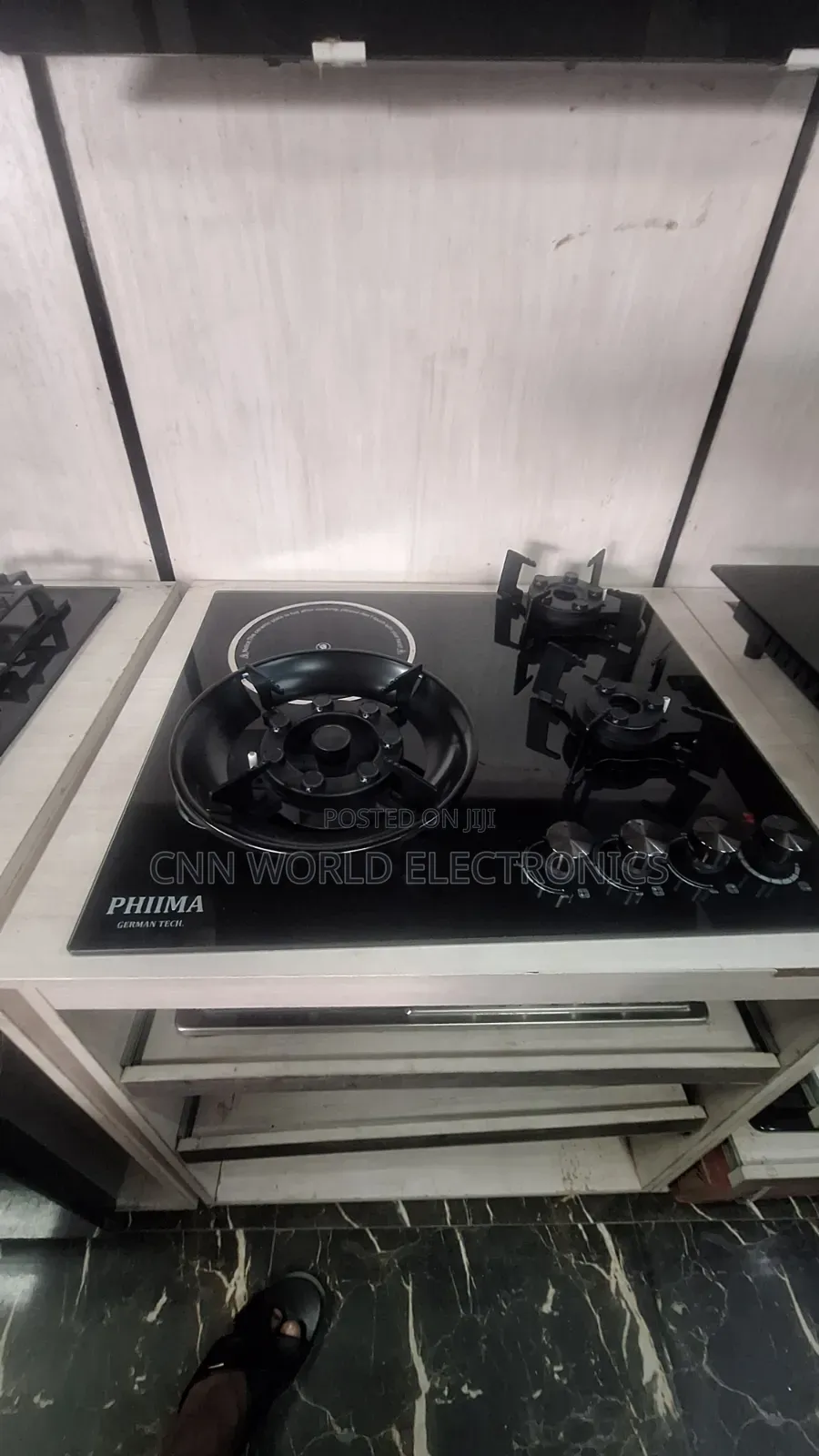 New Arrival Phima in-Built Cabinet Gas Folding Burners (3+1) Automatic