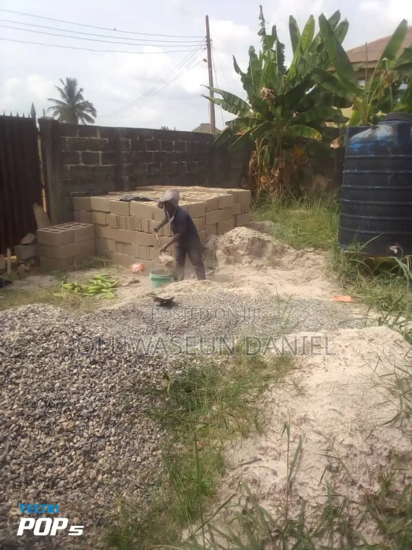 Uncompleted Building on Half Plot of Land