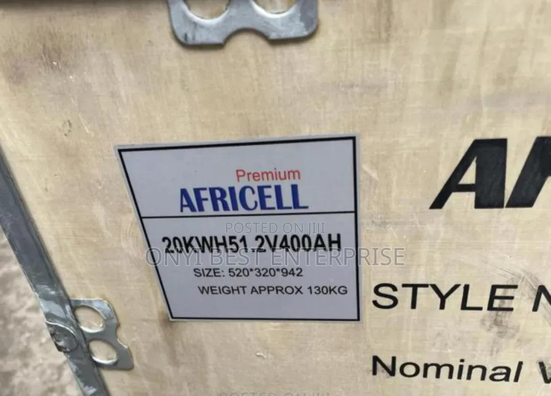 Africell Lithium Ion Battery 20kwh 51.2v-48v Available