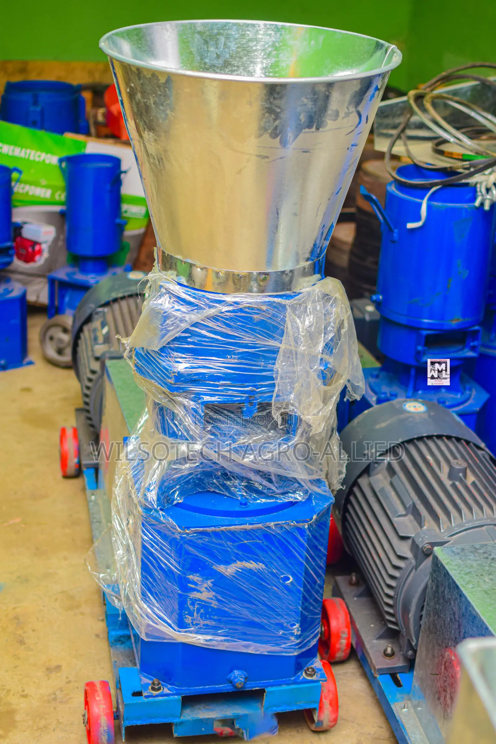 500-600kg/Hr Electric Motor Powered Pelletizer Machine