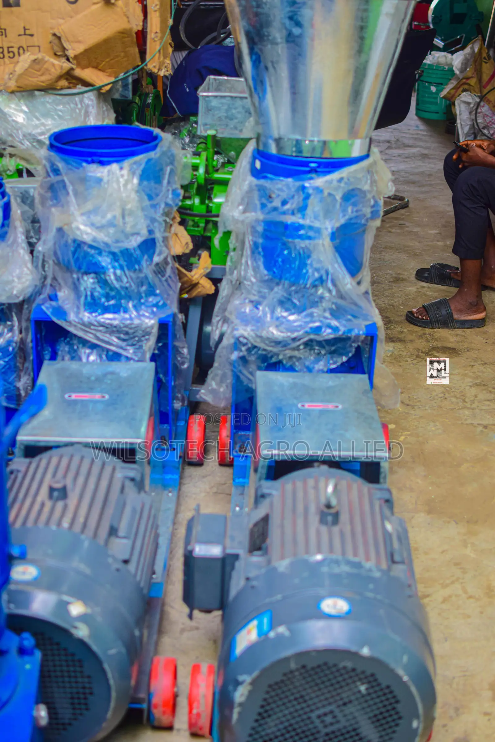 500-600kg/Hr Electric Motor Powered Pelletizer Machine