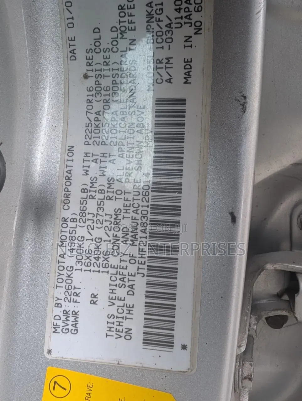 Toyota Highlander 2003 Silver