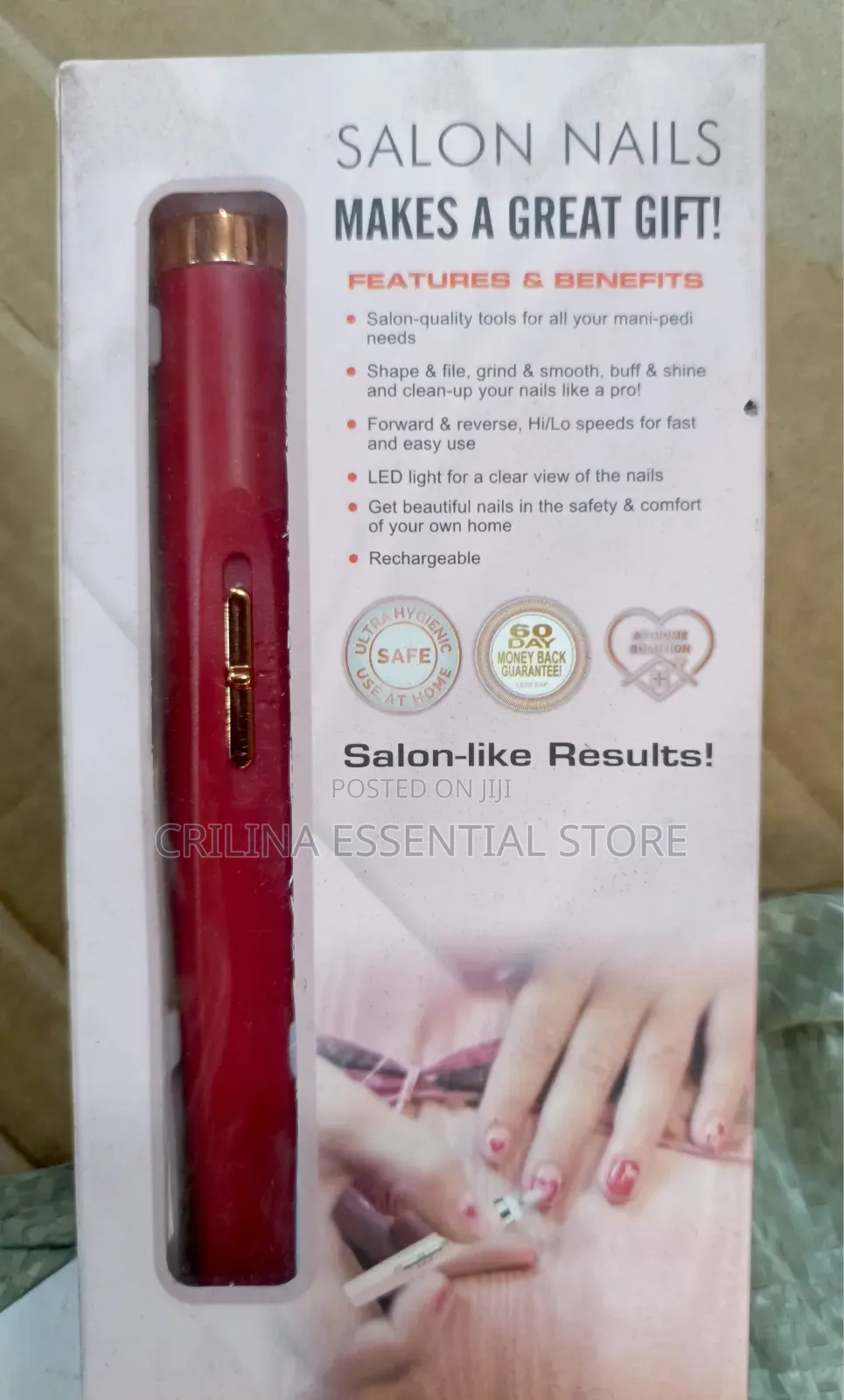 5-in-1 Rechargeable Electronic Manicure and Pedicure Nail File Kit