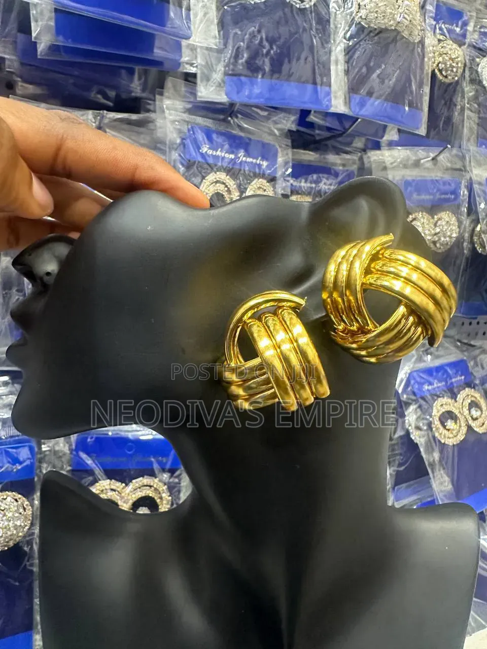 Gold Replica Earrings,Available in Displayed Designs