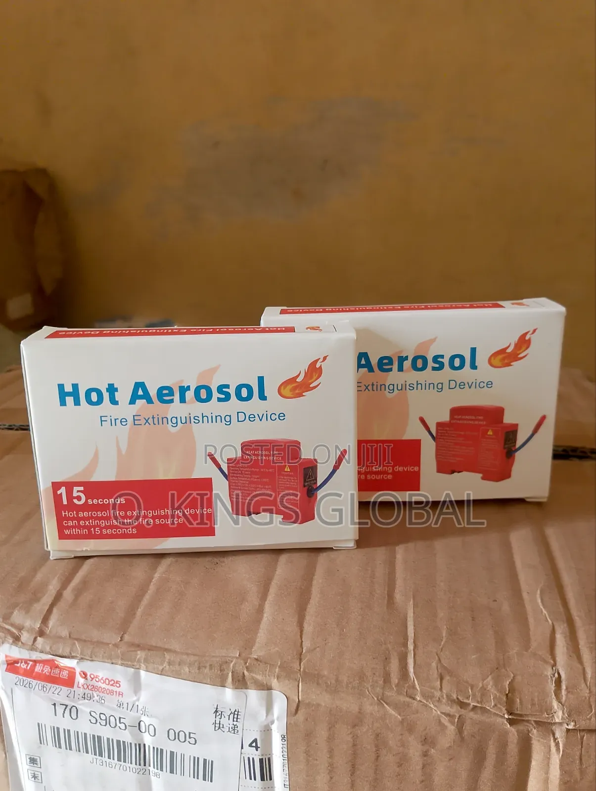 Hot Aerosol Fire Extinguishing Device