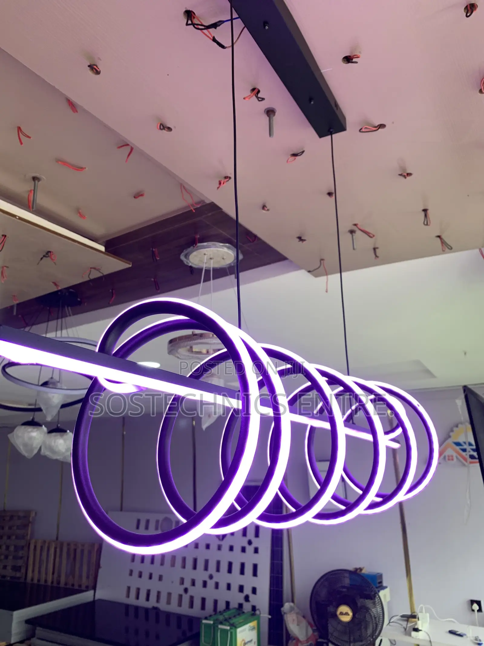 Modern Spiral LED Pendant Chandelier