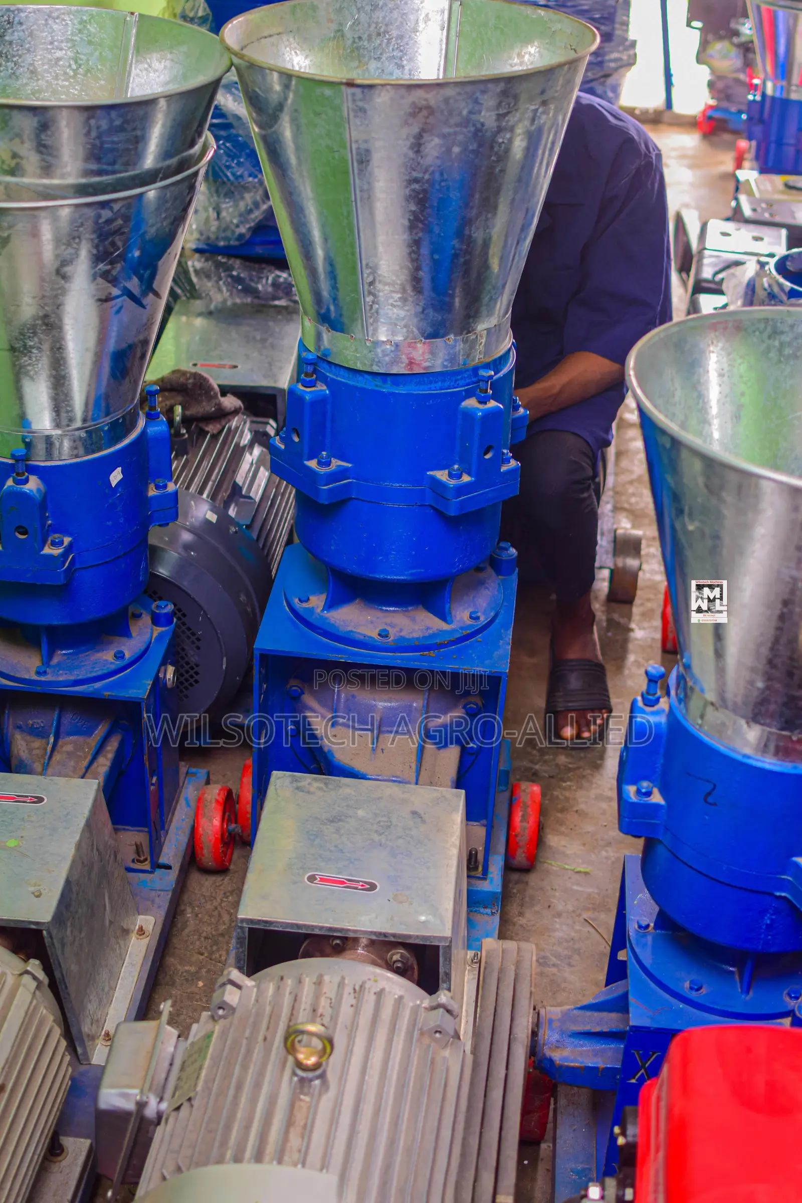 1ton/Hr Pelletizer Machine Powered With Electric Motor