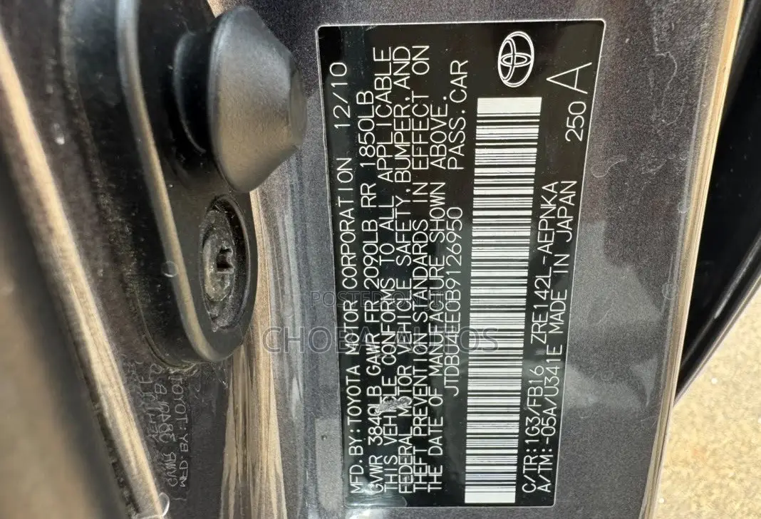 Toyota Corolla 2011 Black