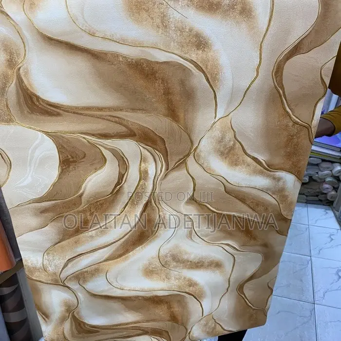 Marble Cleanable Nonwoven Wallpaper With Marble Vein