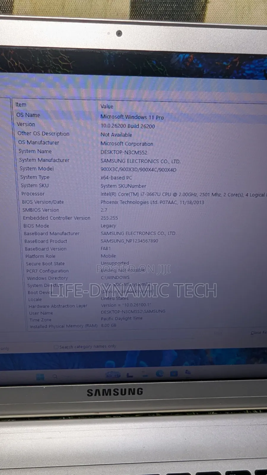 Laptop Samsung NP900X3D 8GB Intel Core i7 SSD 256GB