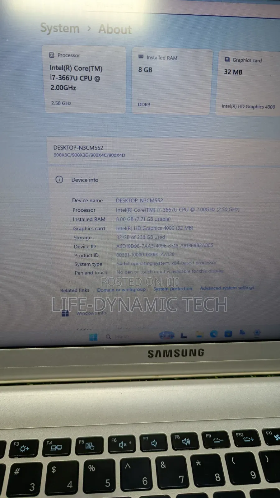 Laptop Samsung NP900X3D 8GB Intel Core i7 SSD 256GB