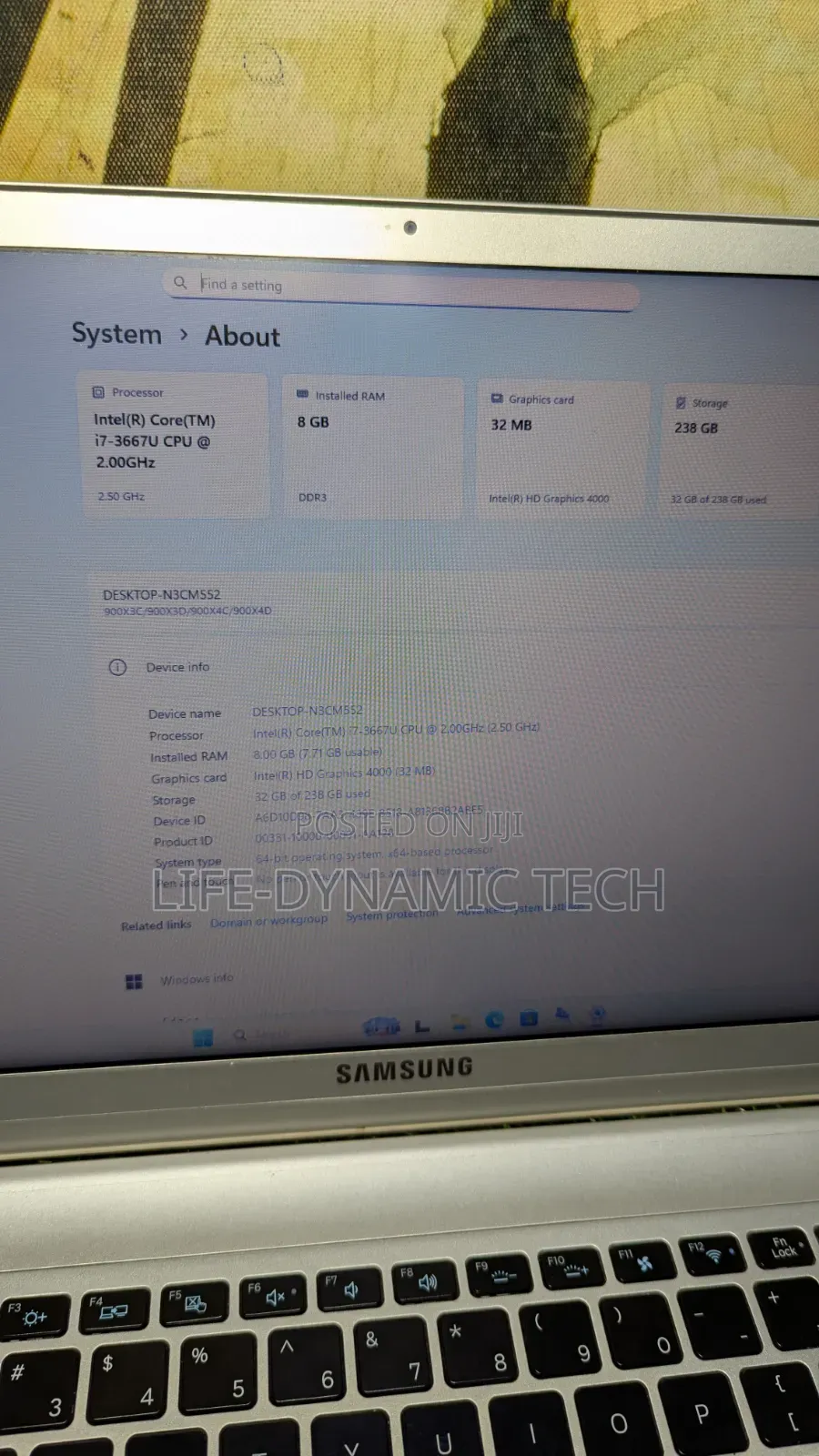 Laptop Samsung NP900X3D 8GB Intel Core i7 SSD 256GB