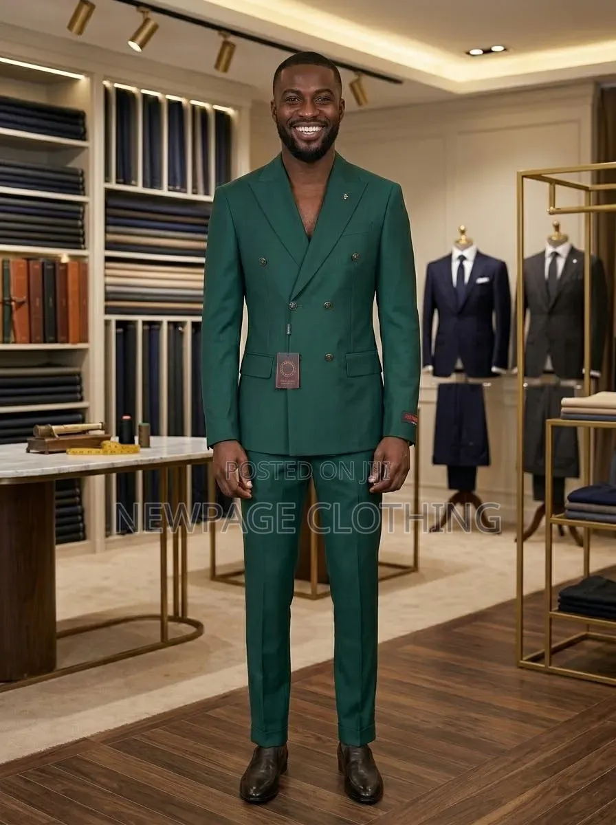 Last Chance Energy With Green Double-Breasted Blazer