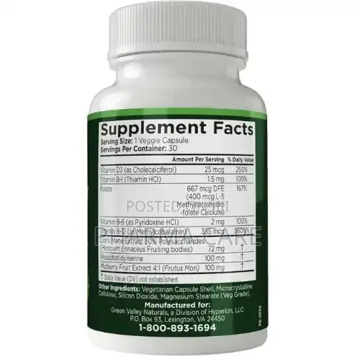 Green Valley Maximum Memory Support - 30 Capsules