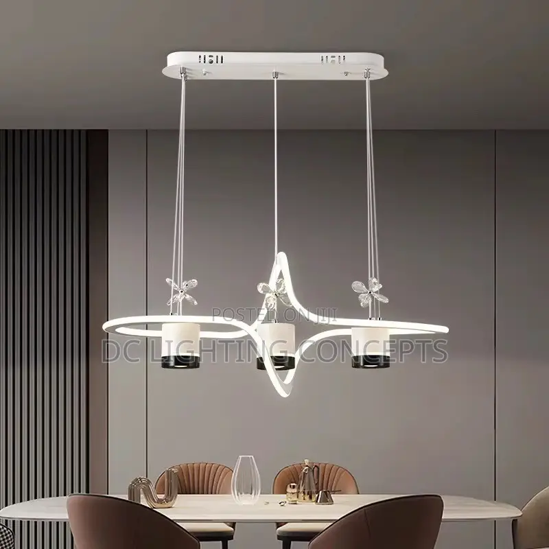 Unique Luxury Crystal Led Pendant Chandelier for Dining Room.