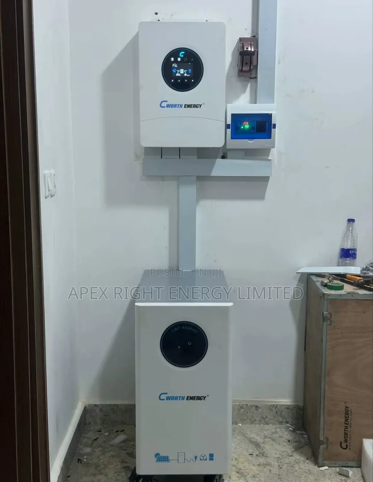 6kva Cworth Hybrid Inverter+15kwh Lithium+650w Bi-Fecial Panel X12