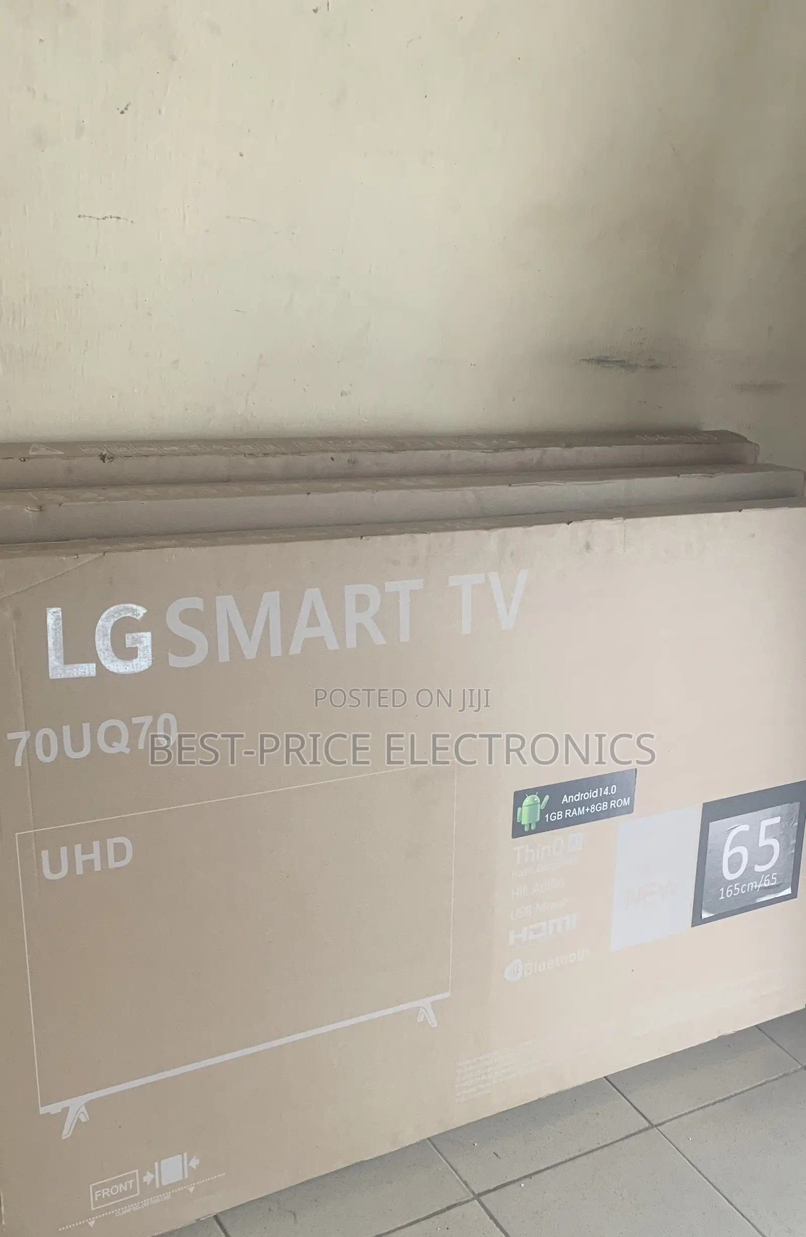 65 Inches LG Webos THINQ UHD With Smart TV Option