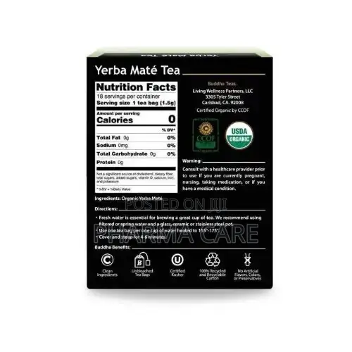 Yerba Mate Tea - 18 Tea Bg