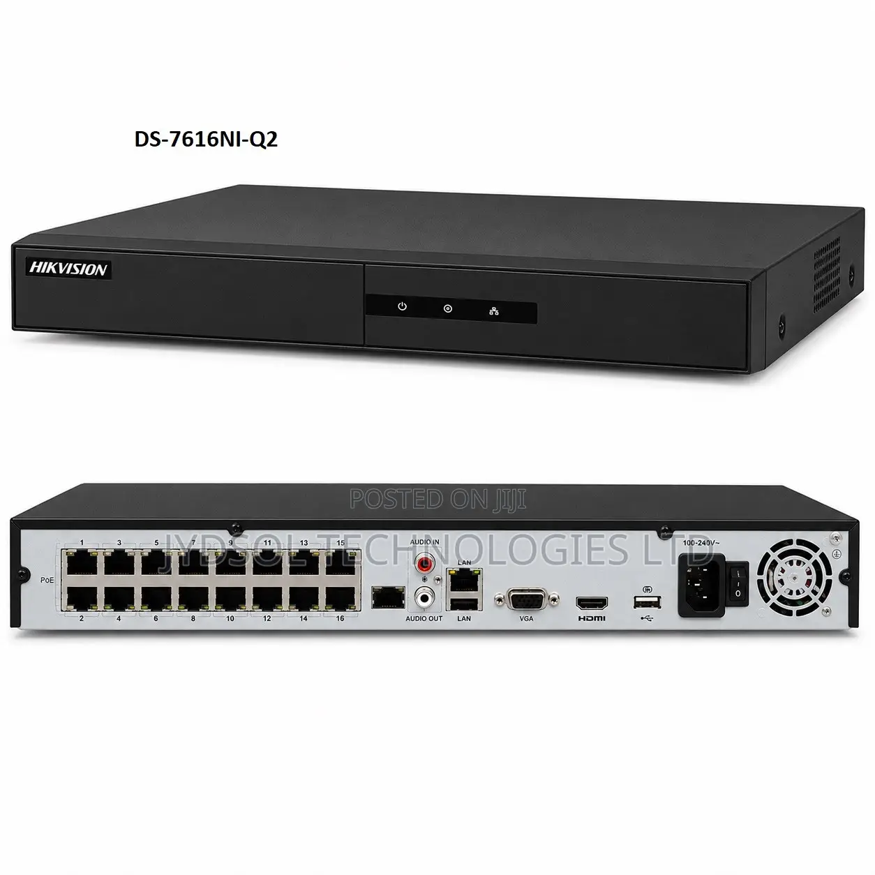 Hikvision 16 Channel Non- PoE NVR - DS-7616NI-Q2