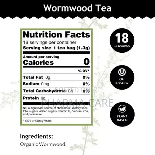 Organic Wormwood Tea - 18 Tea Bag