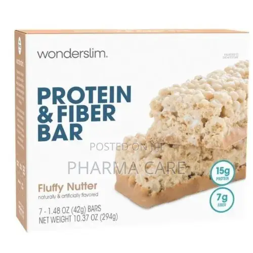 Protein Bars Fiber Fluffy Nutter 7ct