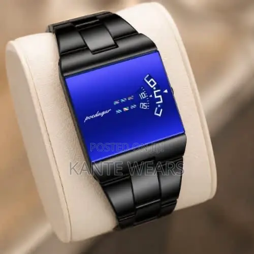 Poedagar Blue Dial Sleek Watch