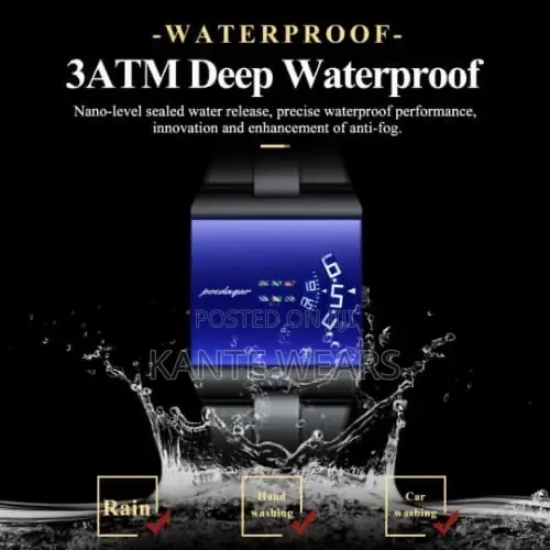 Poedagar Blue Dial Sleek Watch