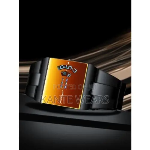 Poedagar Gold Dial Sleek Watch
