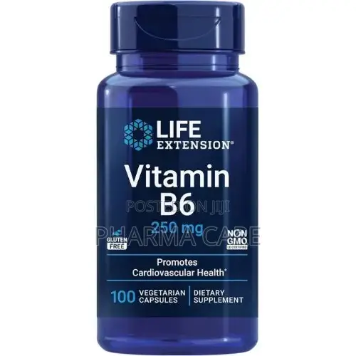 Vitamin B6 250 Mg- 100 Vegetarian Capsules Multi-Benefit Health