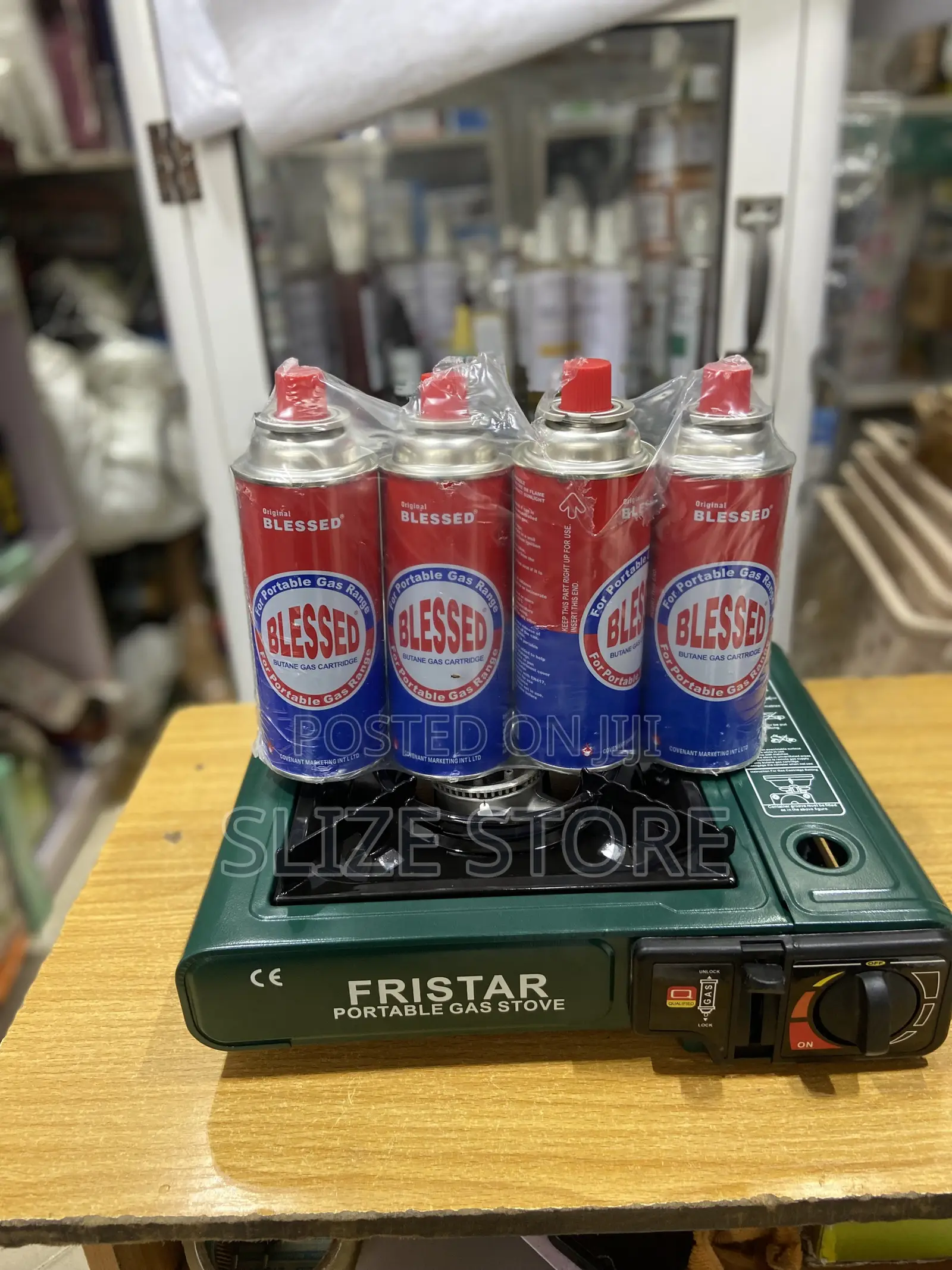 Portable Gas Stove With 4pcs Butane Gas Cartridges