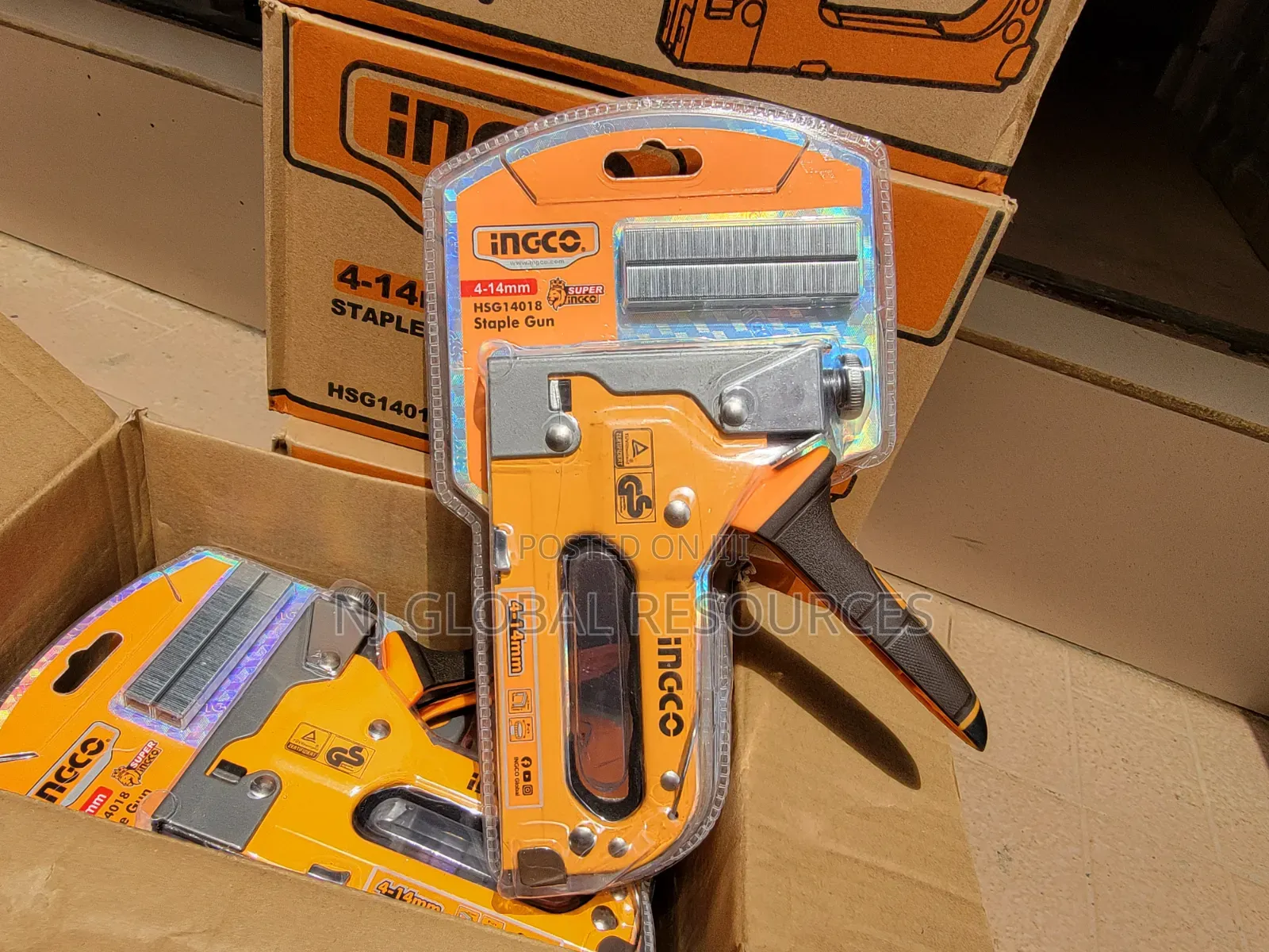 Ingco Heavy Duty Staple Gun HSG14018 With 100pcs of Pin
