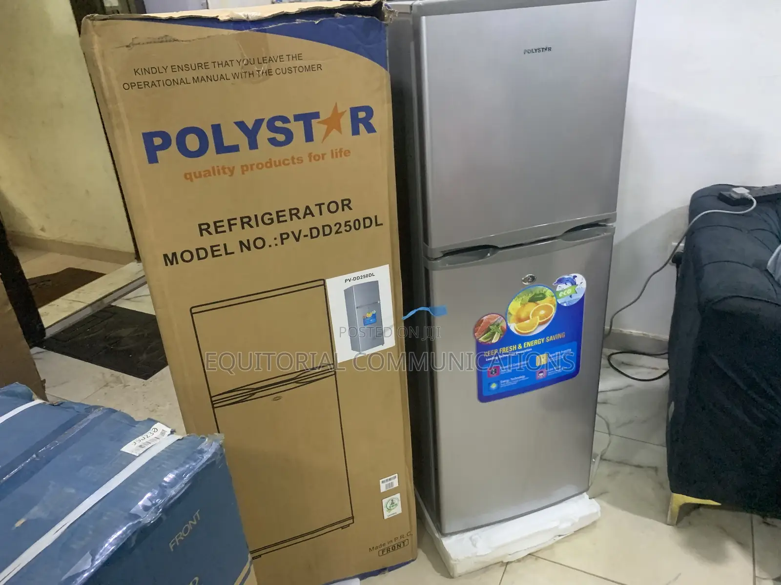 Polystar 250L Double Door Refrigerator for Everyday Use