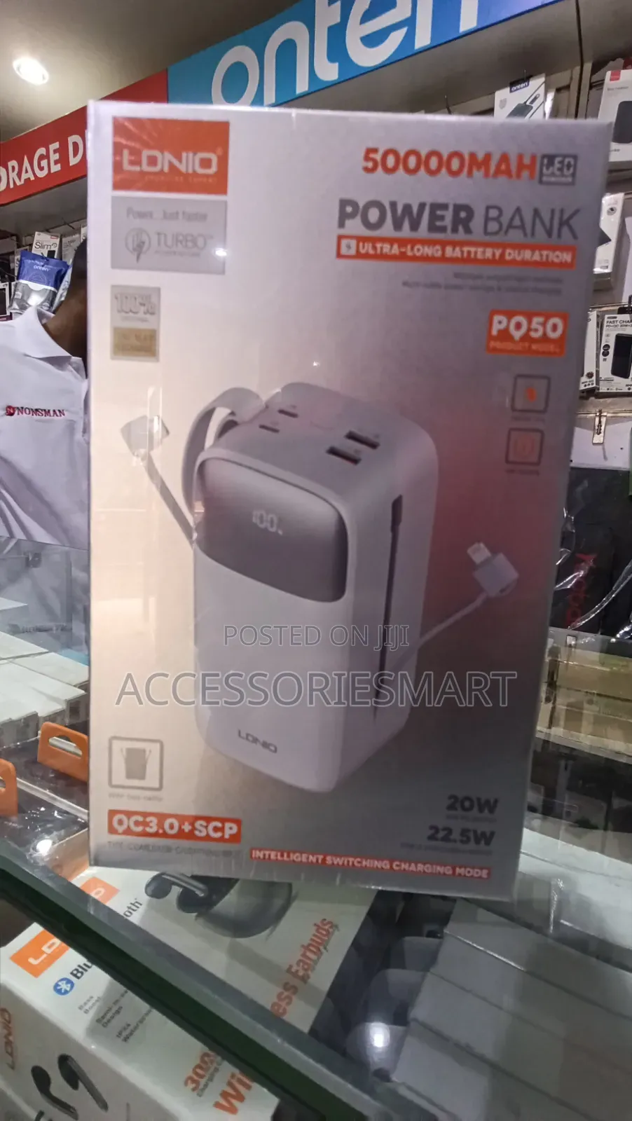 LDNIO 50000mAh Power Bank PQ50
