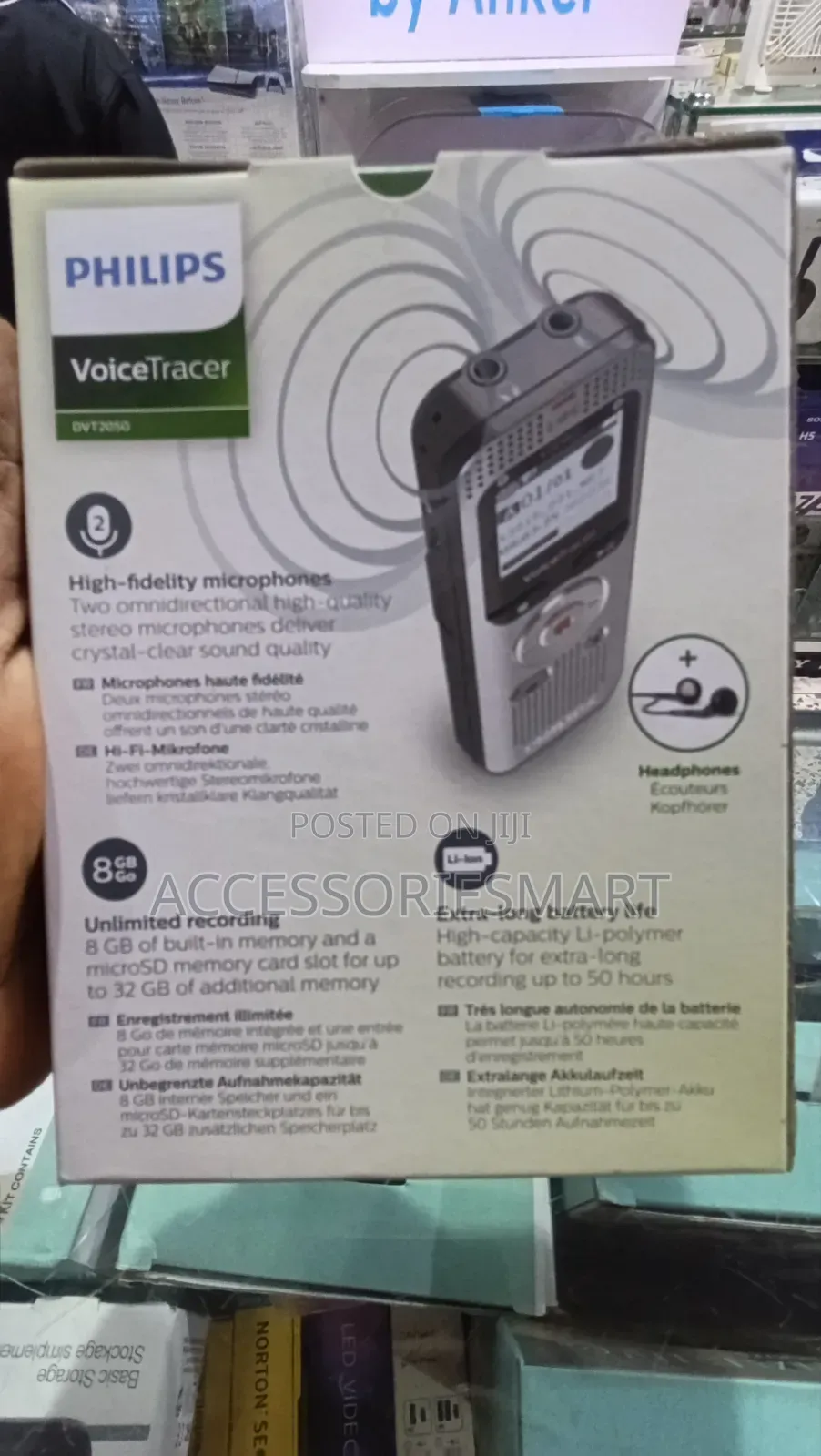 Philips Voice Tracer Audio Recorder DVT2050/00 Digital
