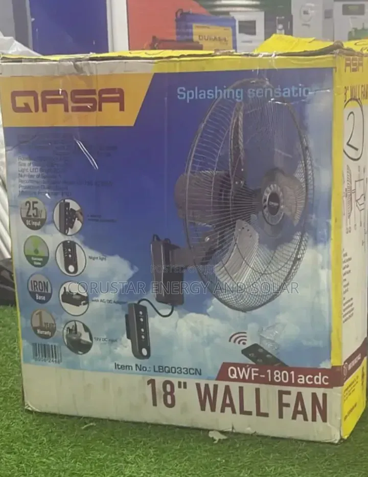 Qasa 18" Wall Fan