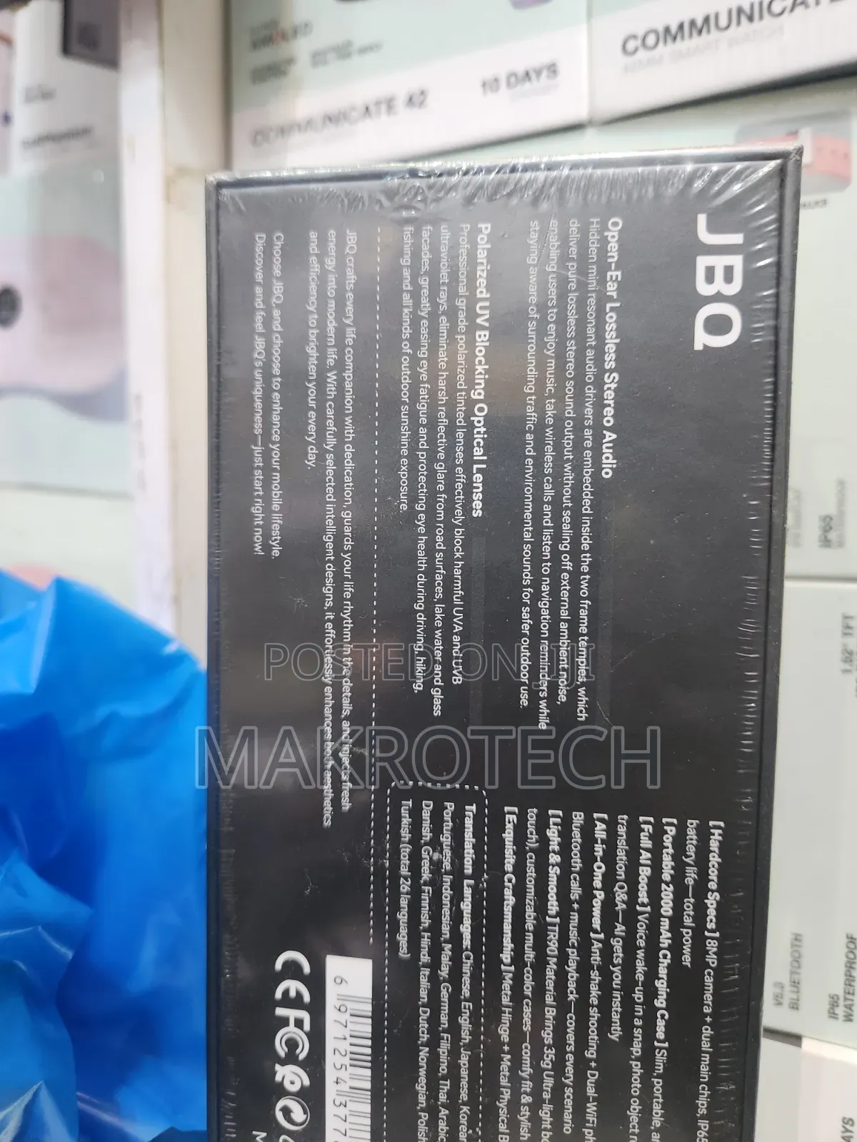 JBQ NEXUS MT5 Ultra Smart Glasses With 2000mAh Charging Case